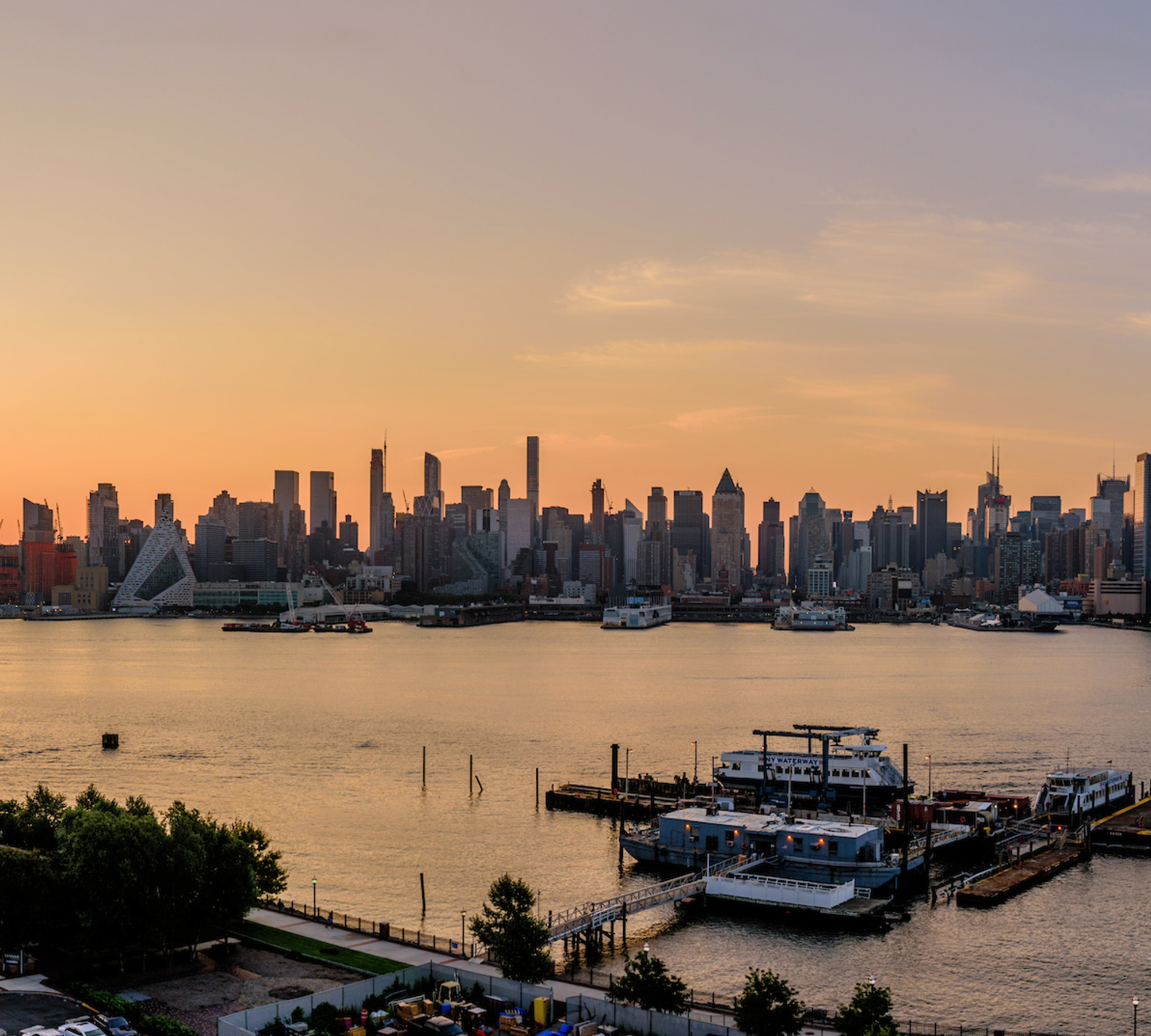 View from Port Imperial with Manhattan backdrop