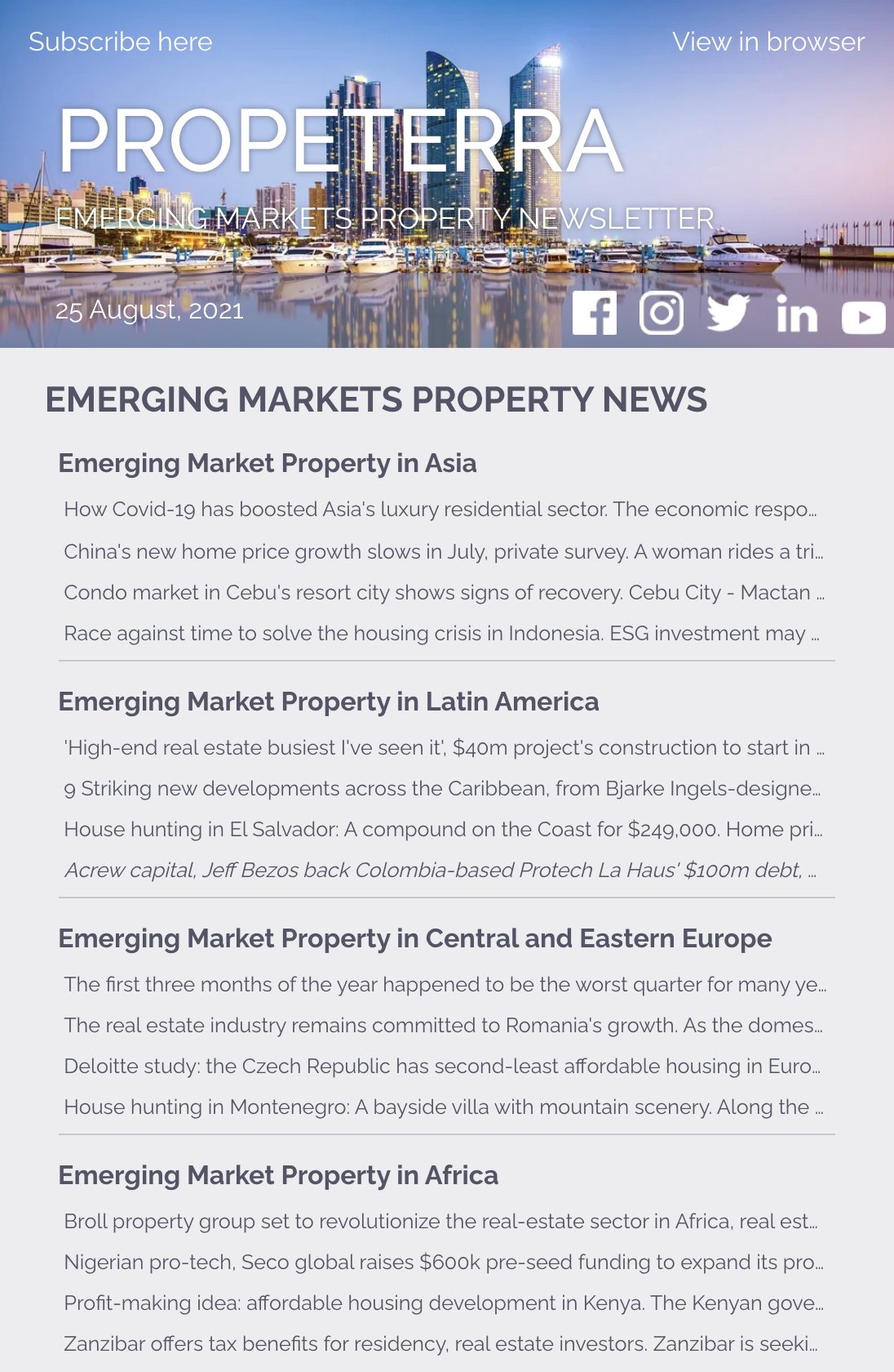 EM Property Newsletter August