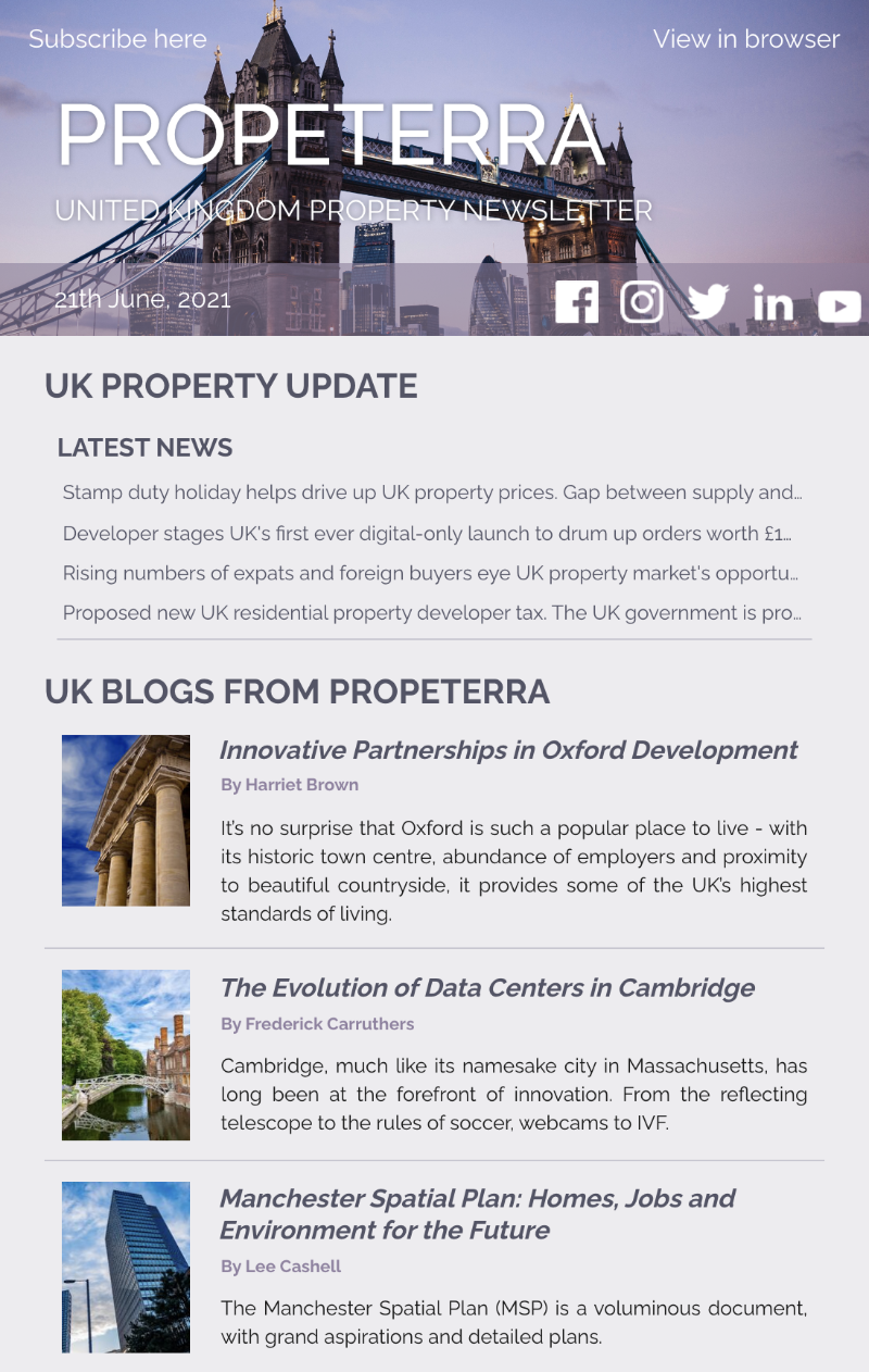 UK Property Newsletter June